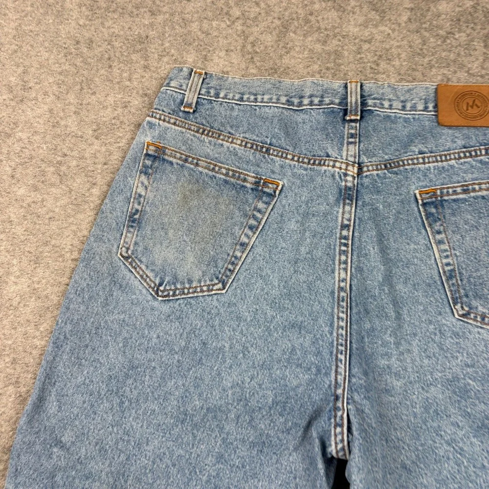 Members Mark Denim Shorts Mens 36 Blue Vintage Dad Shorts 90s Baggy Skater Y2K